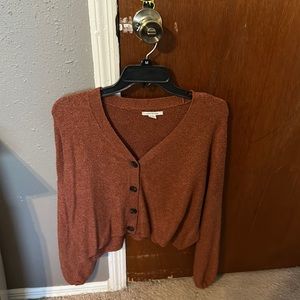 American eagle crop cardigan